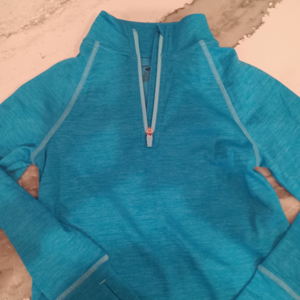 Girls Exertek quarter zip size small